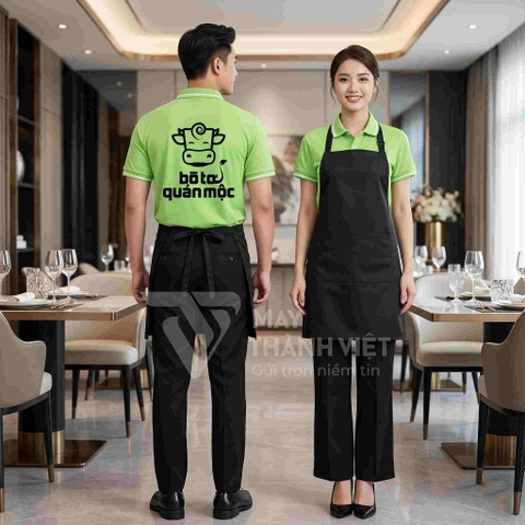 Áo phục vụ nhà hàng Bò Tơ Quán Mộc
