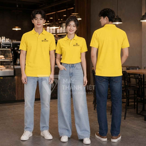 Polo Đồng Phục Quán Cafe Màu Vàng