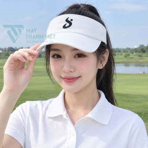 Mũ Nửa Đầu Màu Trắng
