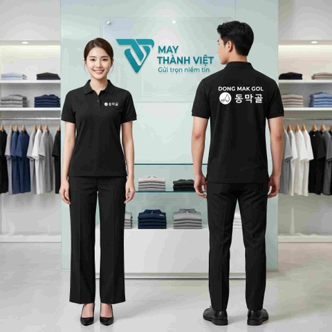 Đồng Phục Công Ty Polo Màu Đen