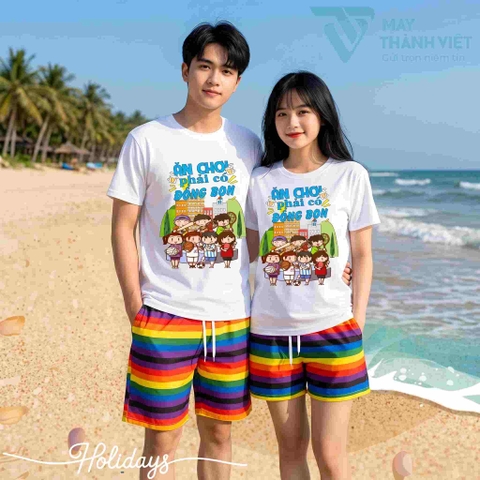 Đồng Phục Đi Biển Nhóm – Gắn Kết Tập Thể Với Thiết Kế Trẻ Trung