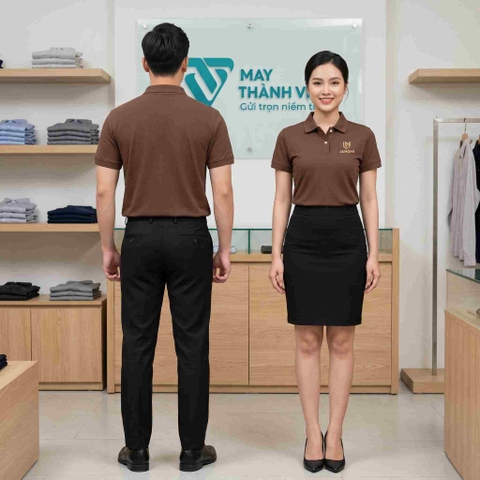Áo Đồng Phục Màu Nâu