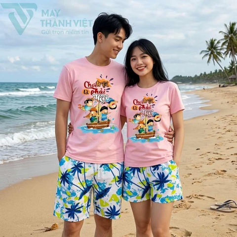 Áo Đồng Phục Team Nổi Bật Cho Chuyến Du Lịch Biển