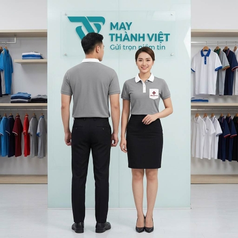 Áo Đồng Phục Màu Xám
