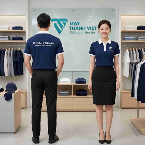 Kiểu áo đồng phục hiện đại, thanh lịch