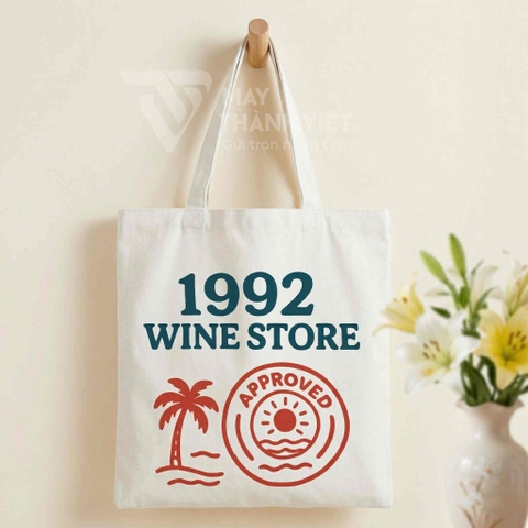 Túi Vải Canvas In Logo 1992 Wine Store