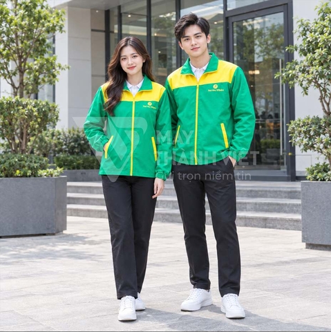 Áo Gió Đồng Phục Có Mũ