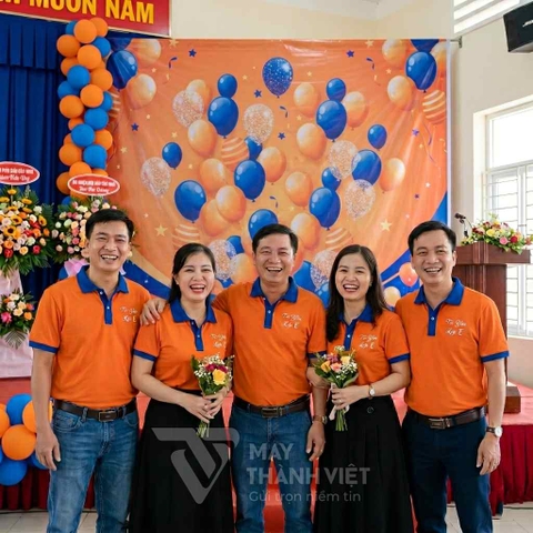 Áo Đồng Phục Họp Lớp Màu Cam