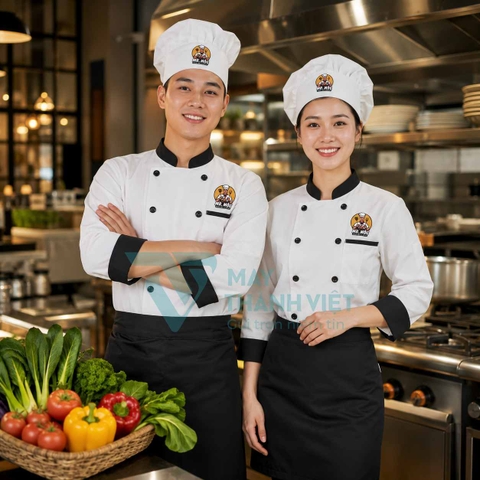 Áo Bếp Trắng