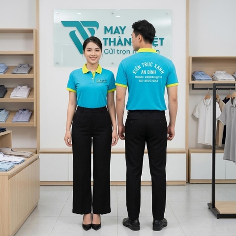 Áo đồng phục công ty Kiến Trúc Xanh An Bình