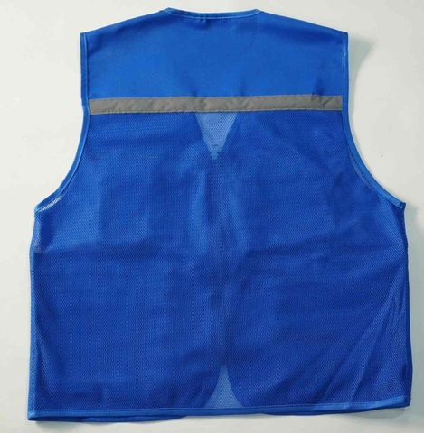 Áo ghi lê phản quang màu xanh