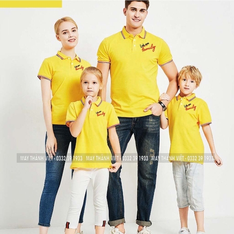 Áo Polo Gia Đình Giá Rẻ Tại Vĩnh Phúc - Đồng Phục May Thành Việt