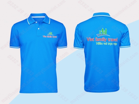 Áo thun đồng phục giá rẻ cổ bẻ Huyện Thuỷ Nguyên Hải Phòng- Đồng phục May Thành Việt