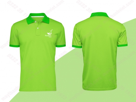 áo thun đồng phục poly màu trắng công ty bảo hiểm việt nam- Đồng phục May Thành Việt