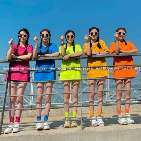 Áo thun nhiều màu đẹp chất rẻ đẹp cho teambuilding - Đồng phục may thành việt
