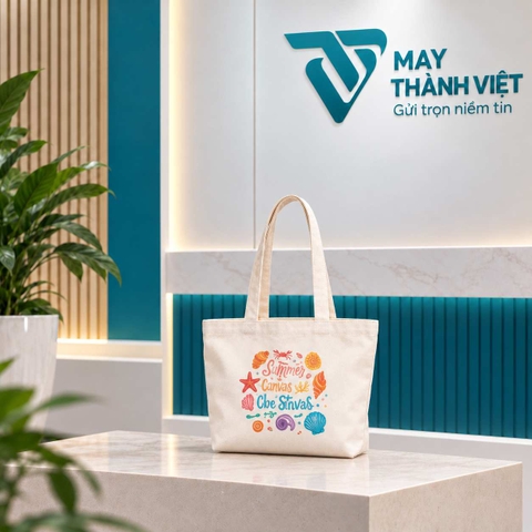 Túi Vải Canvas In Hình Họa Tiết Mùa Hè
