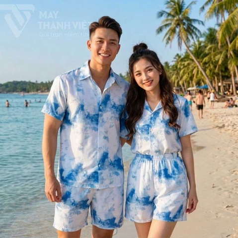 Áo sơ mi tay ngắn đi biển