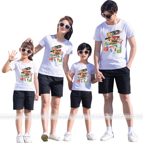 đồng phục đi biển gia đình