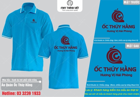 Áo phông đồng phục nhà hàng - Xưởng Đồng Phục May Thành Việt