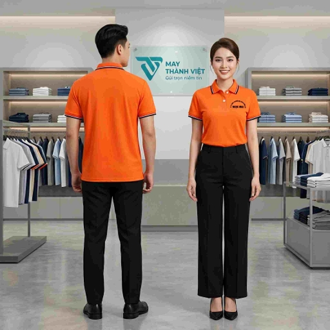 Áo Đồng Phục Lớp Màu Cam