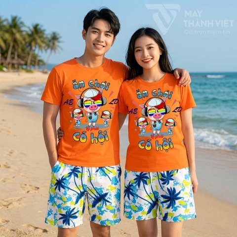 Áo Team Đi Biển Nổi Bật Với Thiết Kế Trẻ Trung