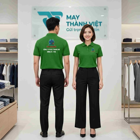 Áo Đồng Phục Xanh Lá Cây