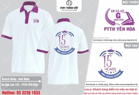 Các mẫu áo đồng phục họp lớp đẹp rẻ tại Lạng Sơn - Đồng phục May Thành Việt