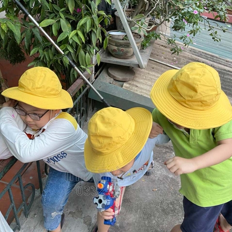 Mũ nón bucket mầm non tiểu học - Đồng phục may thành việt