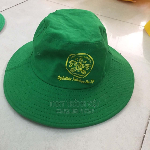 Mũ nón bucket tai bèo màu xanh tím than- Đồng phục may thành việt