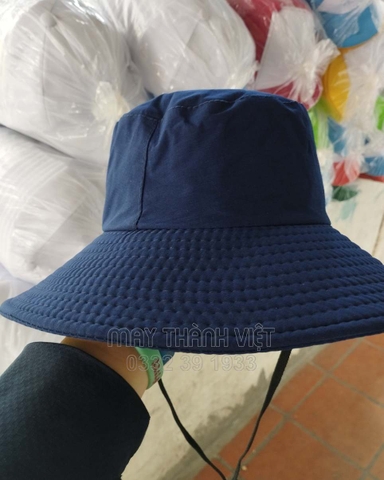 Mũ nón bucket tai bèo màu cam có lưới - Đồng phục may thành việt