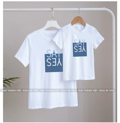 Ao Gia Đình Đẹp Màu Trắng - Đồng Phục May Thành Việt