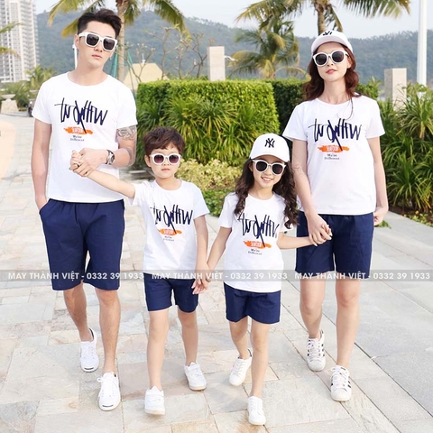 Quần Áo Gia Đình Đi Biển Chất - Đồng Phục May Thành Việt