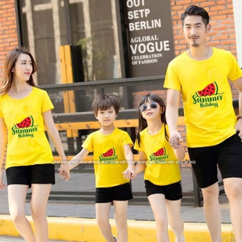 Quần Áo Gia Đình Đi Biển Giá Rẻ Tại Thái Nguyên - Đồng Phục May Thành Việt