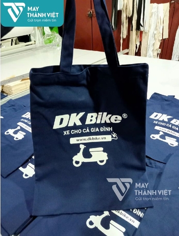 Túi vải canvas màu xanh đen