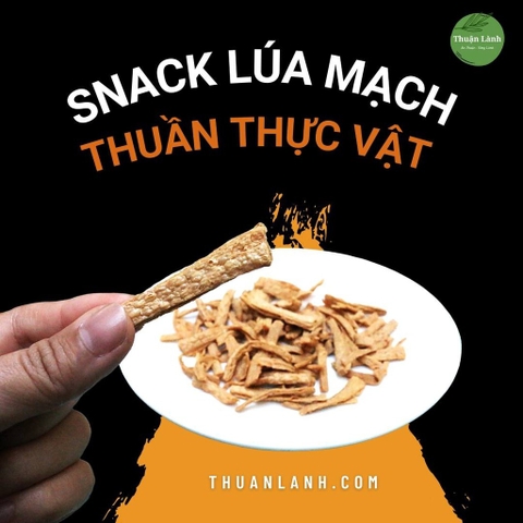 Snack Lúa Mạch không bột ngọt - Bí Đỏ Food - Ăn vặt healthy, thuần thực vật, giảm cân.