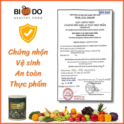 Bột Ngũ Cốc Dinh Dưỡng Đậu Hạt Rau Củ 420g Thuần Chay - Bí Đỏ Food - Bổ Sung Protein Thực Vật