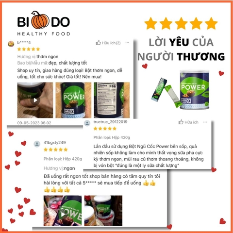 Bột Ngũ Cốc Rau Củ Power - Bí Đỏ Food - Sữa Hạt Bổ Sung Dinh Dưỡng Cho Bé