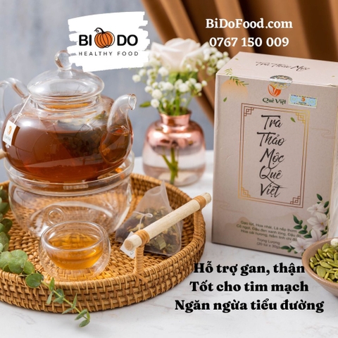 Trà Thảo Mộc Quê Việt Túi Lọc 600g