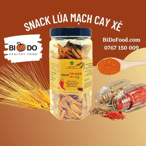 Snack Lúa Mạch Cay Xè - Thuận Lành - Ăn vặt healthy, thuần thực vật, giảm cân