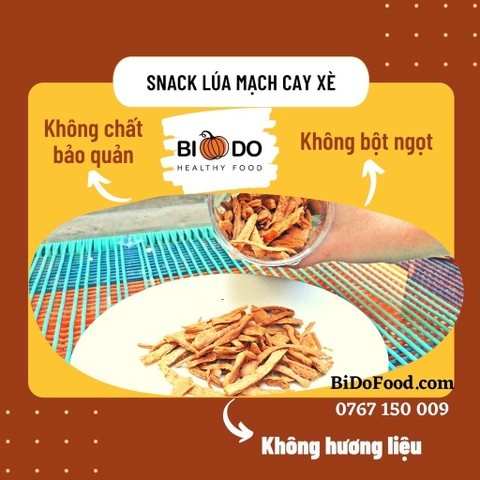 Snack Lúa Mạch Cay Xè - Thuận Lành - Ăn vặt healthy, thuần thực vật, giảm cân