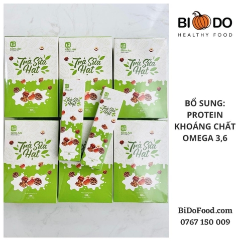 Trà Sữa Gói Tự Pha Từ Sữa Hạt 125g - Bí Đỏ Food - Trà Sữa Giảm Cân Thuần Thực Vật