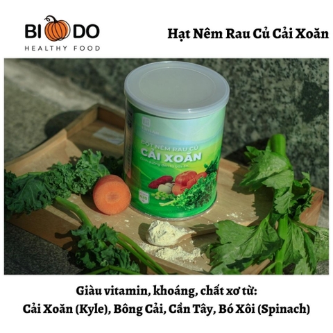 Hạt Nêm Rau Củ Cải Xoăn 420g - Bí Đỏ Food - Hạt Nêm Tự Nhiên Lành Tính