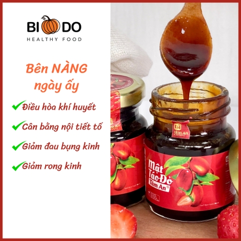 Mật Táo Đỏ DÂU Tâm An 70ml - Bí Đỏ Food - Điều Hòa Khí Huyết Cân Bằng Nội Tiết Tố