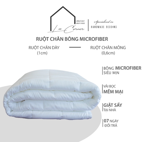 Ruột chăn bông lông vũ nhân tạo Micofiber cao cấp LEE CORNER, mềm nhẹ ấm áp kích thước 2x2,2m