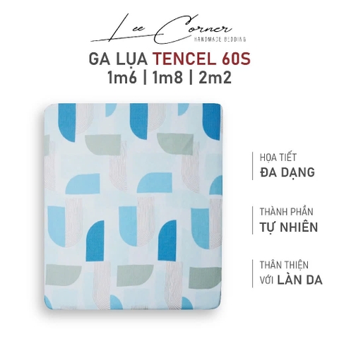Ga Lụa Tencel 60s 1m6 1m8 2m2x2m LEE CORNER cao cấp, drap bo chun trải nệm, ra bọc đệm mát lạnh (may theo yêu cầu)