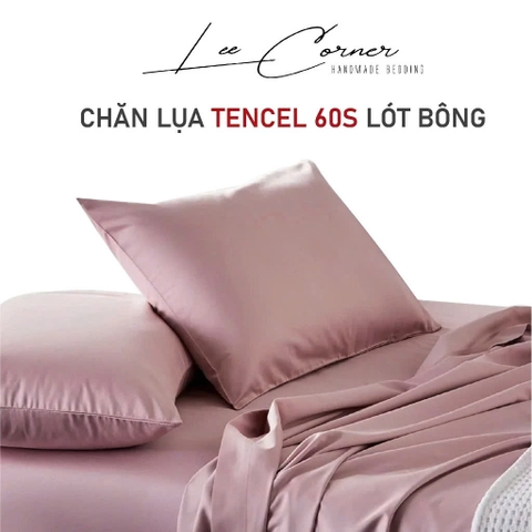 Chăn Lụa Tencel 60scao cấp LEE CORNER, chăn lót bông có khóa kéo mềm mịn thoáng mát 1,8x2m 2mx2m2 (may theo yêu cầu)