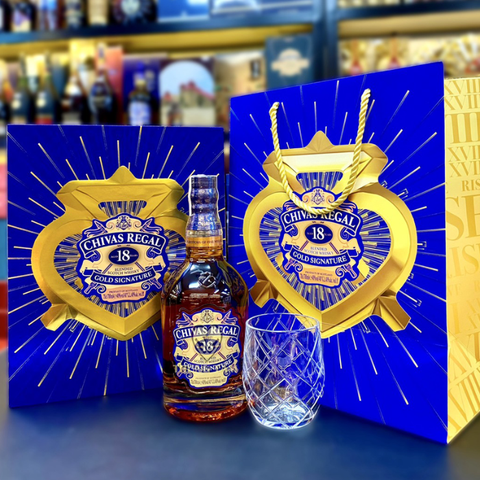 Rượu Chivas 18 năm - Set hộp quà Tết Giáp Thìn 2024