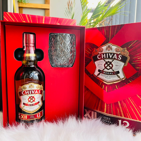 Rượu Chivas 12 năm - Set hộp quà Tết Giáp Thìn năm 2024