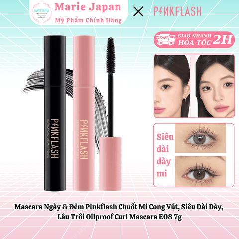 Mascara Pinkflash Oilproof Curl Mascara E08