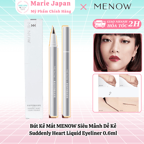 Kẻ Mắt Menow Suddenly Heart Liquid Eyeliner